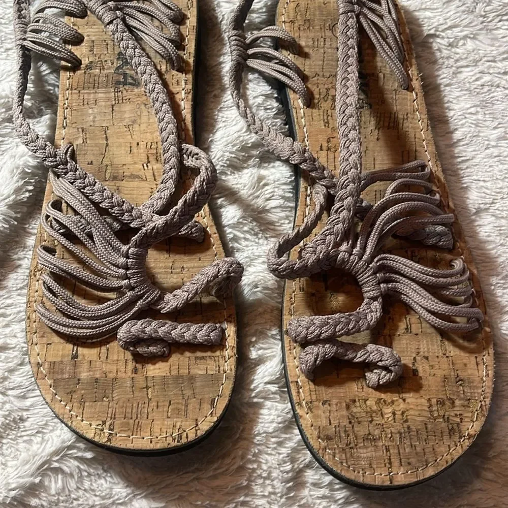 Blaka cork sandals size 6